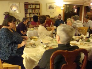 Multigenerational seder guests