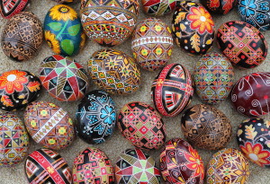 Easter Pysanky eggs